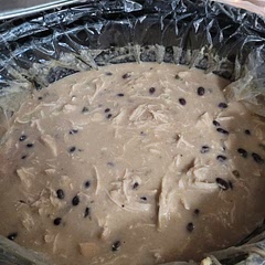 Added black beans...didn't have any corn...it does have good flavor but definitely needs more..if I didn't add the beans it would just be chicken floating in a cream sauce...would make again