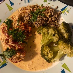 I didn’t have cast iron so I made stove top. Still really good. I also double pepper flakes and garlic. Used white pepper instead of black.