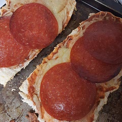 They turned out pretty good! I used the garlic seasoned French bread from walmart and just added pepperoni. 15 minutes was plenty of time anymore and they would have burned.
