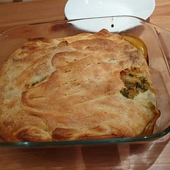 We cooked in bulk in a crock pot and saved the balance for the next day (added abit more milk and flour to thicken stew) to use as a pie filling. Skipped on the rice so that it wouldnt be soggy or become a porridge