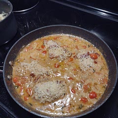 Very good.  I didn't have any mozz so I used Parm and worked well.  Served over mashed potatoes.