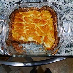 I don't have a tart pan so I used an 8x8 pan and it worked fine. I used gluten-free all-purpose flour and fresh pears that needed to be used, my husband loved this!! I  plan on making this again and I plan on getting myself a tart pan 🤗