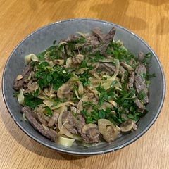 Way too watery. It tasted good, but I was expecting it much creamier.

I shall look for a different recipe, as I love stroganoff.