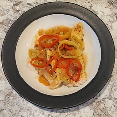 Not a big fan of dipping the chicken in flour then egg. And the pan sauce needed extra corn starch to get it thick enough. It was tasty, but I wouldn't make it again. 