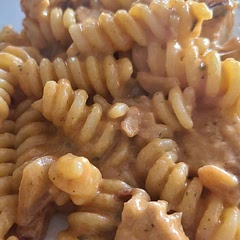 I made my own ranch and we used a Sweet Baby Ray's and some of our own BBQ sauce.  Very flavorful!