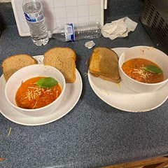 If you use a mixer to purée make sure it has a very low setting. Hot tomato soup with splash everywhere. However it’s the best I tasted