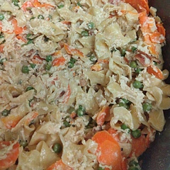 Super yummy I added 4 oz of cream cheese and bacon cause we had some that needed to be cooked I think it made this dish even better.