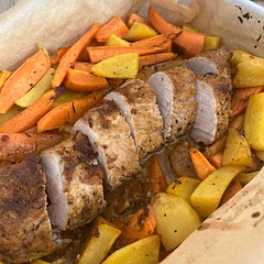 Extraordinary recepie!
The meat is juicy and sweet, just as promised.
I used potatoes & sweet potatoes for side, they paired perfectly.
Will for sure make it again.