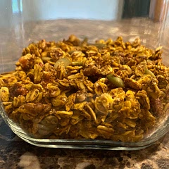 Loved this! I cut the recipe in half. I only used 1/4 cup of Pepitas and 1/4 cup pecans. I used canola oil and melted butter vs coconut oil. Will make again!