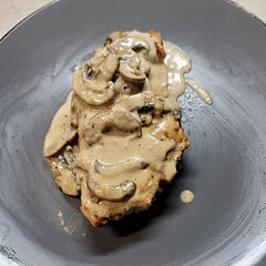 Start with half the butter to cook the chicken, add rest for sauce.