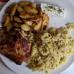 This recipe is really simple and convenient! It is really tasty, I would prefer if the potatoes were more on the crispier side but they were still good. The chicken was great, with crispy skin and juicy tender meat!! 