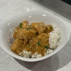 I used cubed chicken and real butter. Out of all the recipes, I preferred this one so I exchanged those two items and it turned out wonderful 😊 