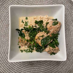 Really good.  Put over rice.  For as bad as fish sauce smells, this turned out good.