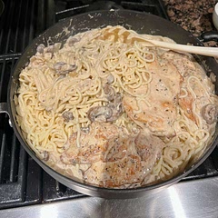We wanted to add pasta to the recipe so we double the ingredients for the sauce and doubled the spices. Delicious.
