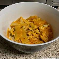 Simple . Very flavorful soup. I added bamboo in hot oil for a slight kick. Served it over Japanese somen noodles.