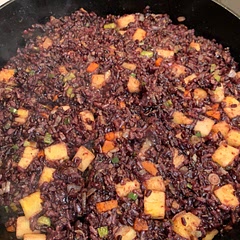 Used purple rice