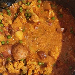 This recipe made so much food. Very delicious, tons of veggies and very filling.