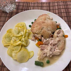 So good! And easy. I added steamed peas and carrots to the mix.