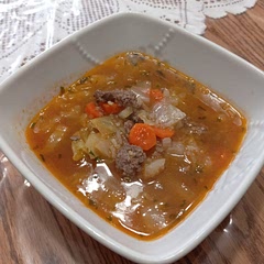 Very good. Have made multiple times. Use 16 oz tomato juice instead of tomato sauce, and minimal sugar. 