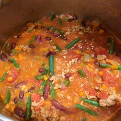 Added some extra veggies and switched the beef to turkey. Also adjusted the seasoning a bit. Turned out good.