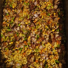 I used brown rice for a nuttier flavour 