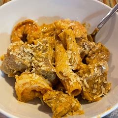I seasoned the daylights out of the steak and shrimp for a flavorful meal!!