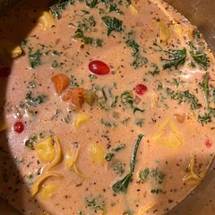 I added cherry tomatoes from my garden just to use them up. But had a fantastic flavor definitely a keeper.