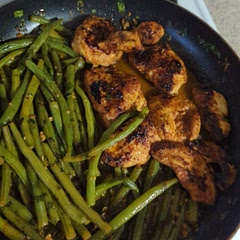 I added a little more spice (cayenne) because we like spicier. Otherwise, this was an easy flavorful dinner
