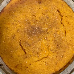 Very simple and tasty! I used oat flour instead so the pie turned out to be less crispy. I added more greek yogurt&pumpkin puree for the filling!
