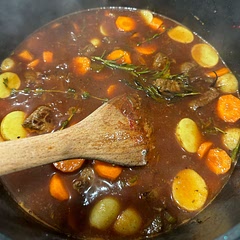 Very tasty but I would add less balsamic and thijm an fresh rosemary adds more taste to the dish