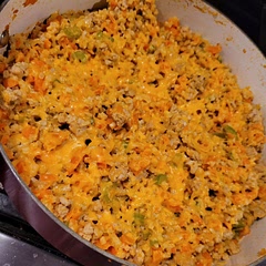 Really tasty! I used cauliflower only. Didn't add the rice. Still really good. Great for meal prepping 
