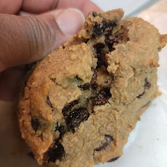 Made mine into cookie drops because my husband does not know how to cut fairly and share when it comes to baking goodies