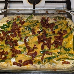 Very tasty, very decadent. Definitely suggest serving with rice. We seasoned the cream cheese because we always season the cream cheese in our jalapeno poppers. 