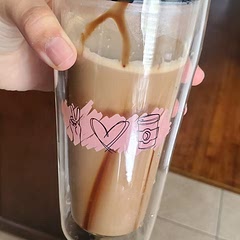 Added 2 tsp Hershey chocolate syrup and 2 tsp Vanilla creamer along with gold Arabia instant coffee 🙈 my fav drink so far