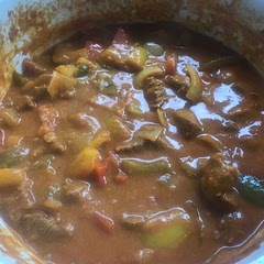 This a scrumptious curry. I marinaded the lamb over night, it took a lot less time to cook. Also I added red green and yellow peppers and 2 onions. It was gorgeous.