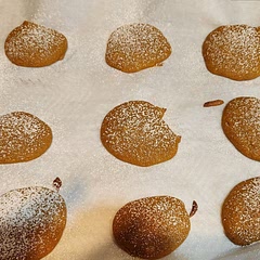 Original recipe did not include any flour, so 1st batch didn't go well. After research, I found the recipe that included the flour. They are very soft and taste like pumpkin pie in a cookie!