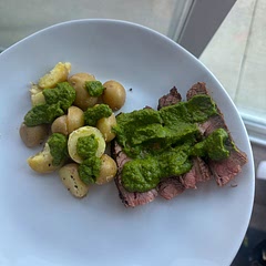 Incredible. All I can say. Added a dash more of red wine vinegar because I love some more acidity