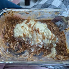 Tastes so yummy and quick and easy to make. Adding the soy yoghurt on top (I used a vanilla version)  took it to the next level.

Next time I will try adding some shredded apple or some blueberries to add some freshness 

Overall I really liked this and I will be making this again for my breakfast next week