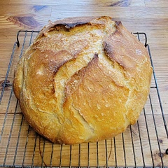 Turned out absolutely beautiful. My dough was sticky and it was a little tough getting it balled up but it still turned out perfect!