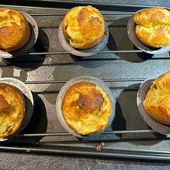 Great recipe, I used avocado oil and baked them in an actual Yorkshire pudding pan. I baked them for 24 min and would recommend 28-30.