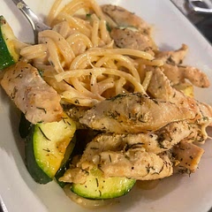 Added thin spaghetti and zucchini