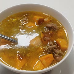 This was very good. I don't like kale, so I used pigeon peas instead, and it turned out great!
