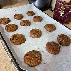 I checked and rechecked the recipe and can’t find where I went wrong, baked as instructed and the inside was gooey so I put them in the fridge to see if they’d firm up and they did. They are very good.
