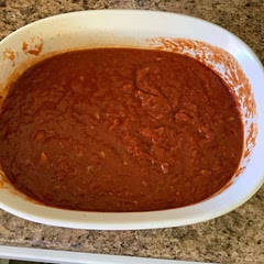 Added another clove garlic (like garlic). Nice slight heat and sweat..