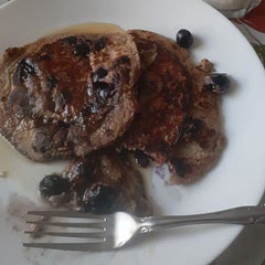 I added blueberries to the recipe,made it more filling. 
