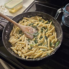 We went heavy on the cream cheese and it was delicious! We also doubled the recipe. To have left overs. 