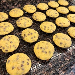 Decided not to add the drizzle, there is plenty of chocolate in the dough. Used a 2 tablespoon sized scoop, made 52.