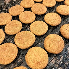 Tried it without the glaze and used the full egg instead of just the yolk, texture was great but it could use a bit more apple butter in the dough. Used a 2 tablespoon scoop, made 34.