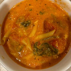 A+ recipe! I added some spinach to it and used mini penne. I cooked my penne a minute under al dente. This soup was filling and great for Fall/Winter. My husband absolutely loved it as well.