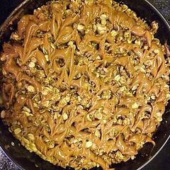 Definitely a family favorite and holiday regular for the past couple years now! I would add a bit more butter for a sturdier crust and I always double the crumble topping. 